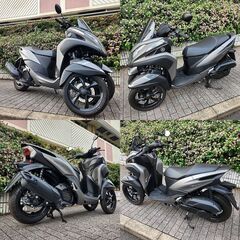 【普通免許仕様もOK】新型トリシティ125 SEK1J 1166km KEYフリー グリップヒーター★TRIX★の画像