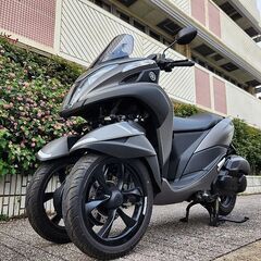 【普通免許仕様もOK】新型トリシティ125 SEK1J 1166km KEYフリー グリップヒーター★TRIX★の画像