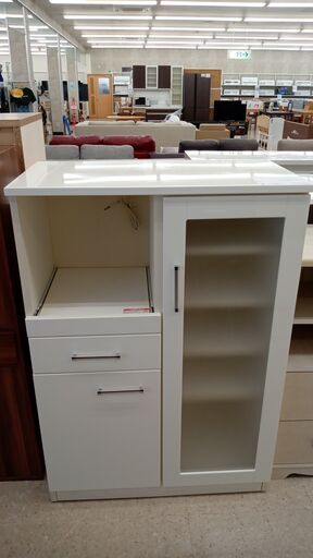 ★ジモティ割あり★ ニトリ レンジ台 白 H115×D42.5×W80 クリーニング済み TJ5970