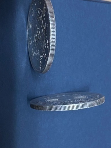 　古銭　希少　2枚セット　旧一園銀貨　　