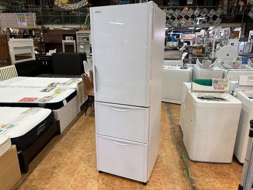 ✨安心の除菌洗浄済✨日立 2019年製 375L 3ドア冷蔵庫 R-S38JV（XW）【愛市IR016619-104】