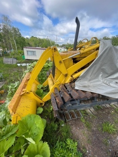 三菱　ブルドーザー　バケット　湿地