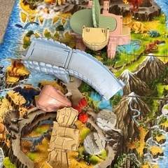 タカラトミー　アニア　合体恐竜探検島　恐竜　おもちゃの画像