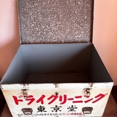 昭和レトロ　ブリキの箱の画像