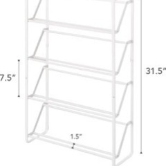 靴収納家具 スチールラックの画像