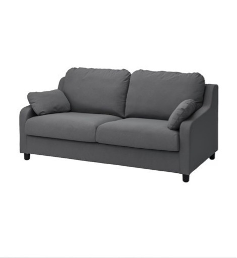 IKEAソファー 3人掛け　VINLIDEN ヴィンリデン (ハーケボ ダークグレー)