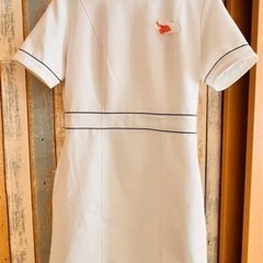 ナース服 ナース ワンピース 半袖 白 膝丈