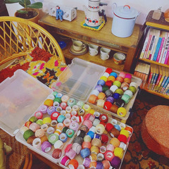 湘南カフェで虹色レース＊ニャンドゥティ刺繍体験（初心者OK）体験/レッスン参加者募集！の画像
