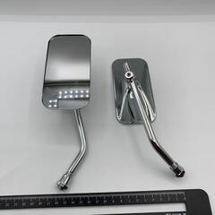 カワサキ 純正 タイプ 10mm 汎用 正ネジ スクエア バックミラーの画像