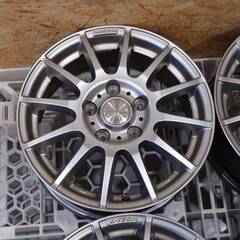 【青森発】A-TECH SCHNEIDER 14x4.5J OFF+45 PCD100-4H ハブ77 4本 【G0426】の画像