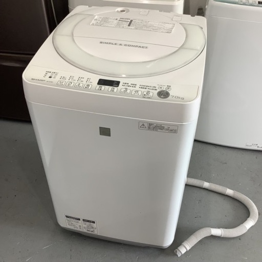 ＊SHARP シャープ 全自動洗濯機 ES-G7E3-KW 7.0kg 2015年製 家電 生活家電 洗濯機