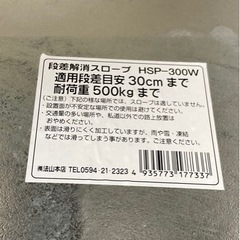 6月終了《価格改定》スロープＨＳＰ-300wの画像