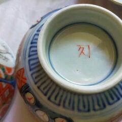 骨董 伊万里焼 蓋付き茶椀 5客セット