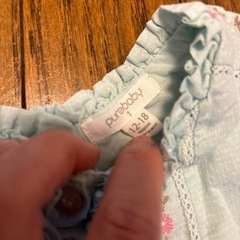 ミントグリーンワンピース子供用品 キッズ用品 子供服の画像