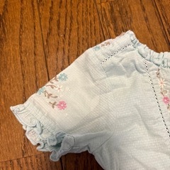 ミントグリーンワンピース子供用品 キッズ用品 子供服の画像
