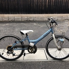 取引中　22インチ　6段変速付き　自転車
