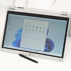 激安 タッチ可 中古良品ノートPC ペン付き Panasonic CF-MX5AFAVS 第6世代Core i5 高速SSD 無線 Bluetooth カメラ Windows11 Office 保証付