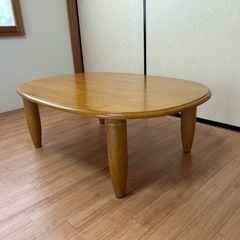 【中古】　座卓　(ちゃぶ台) ちゃぶ台座卓ローテーブルアンティーク (shumo26) 笹塚の