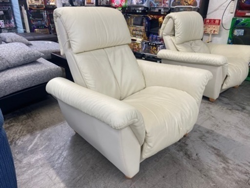 【愛品館 江戸川店 ソファ】MARUICHI（マルイチセーリング）手動リクライニング1Ｐ本革ソファ ID:156-019710-007
