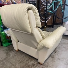 【愛品館 江戸川店 】手動リクライニング1Ｐ本革ソファ MARUICHI（マルイチセーリング）の画像