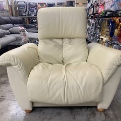 【愛品館 江戸川店 】手動リクライニング1Ｐ本革ソファ MARUICHI（マルイチセーリング）の画像