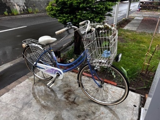 自転車 ママチャリ　レトロ　ツノダ　クオーレ