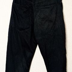 ルーズ ワイド ビッグ ブラック デニムの画像