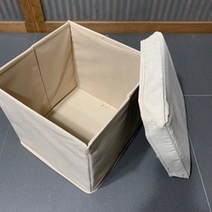 【捨てました】簡易スツールにもなる箱の画像