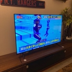 本日まで　テレビ 50インチ　テレビ台無料　