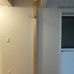【ご成約済み】2×4で作ったコート掛け(約2.4m)