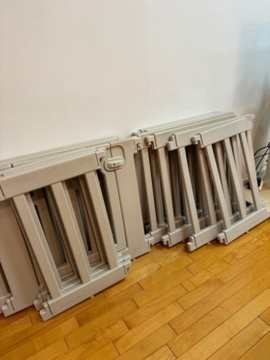 ifam ベビーサークル　バーチドア付き12枚セット　ベージュ