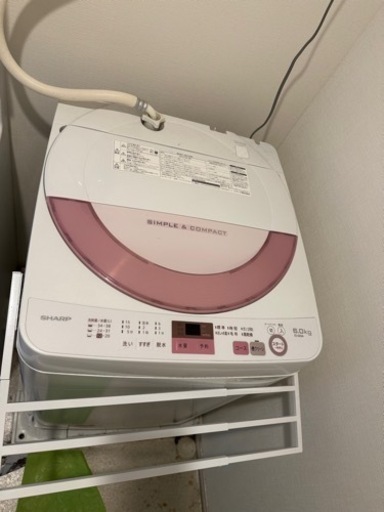 シャープ　洗濯機　6kg