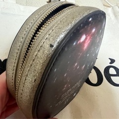 宇宙柄　丸型　化粧ポーチ　小物入れの画像