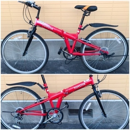 値下げしました‼️TOYOTA トヨタ 希少 フルサイズ 26インチ 折り畳み自転車 クロスバイク