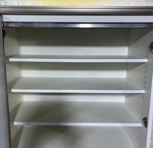 綾野製作所 キャビネットSH-90VL 食器棚