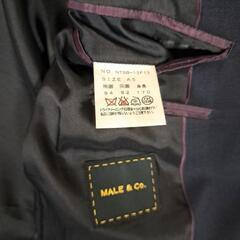 【スーツ　ジャケット】MALE&Co. メンズ ネイビー系の画像