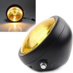 イエロー　ハーレー ダイナ ソフタイ 汎用　5.75インチ ヘッ...