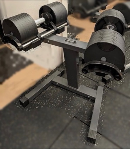 【お届け】フレックスベル可変式ダンベル32kg/4kg刻み/スタンド付