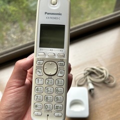 【お取引完了募集終了です】
Panasonic パーソナルファックス一式　おたっくす　子機、取説、替インクリボン付の画像