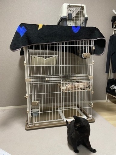 ペット用ゲージ/キャットゲージ/2段