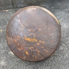 大きい鉄鍋、キャンプ　調理器具　ガーデニングの画像