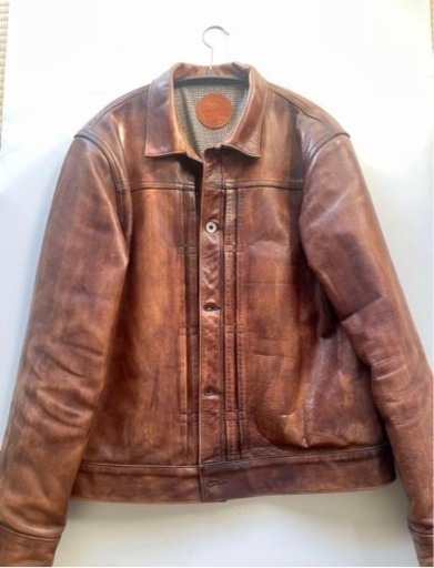 moto motor レザージャケット　ライトブラウン　モト