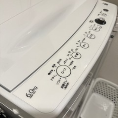 洗濯機 ハイアール6.0kg 2022年式