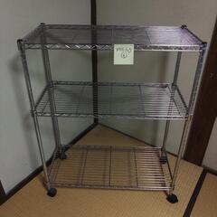 メタルラックNo.6 キャスター付き 92×74×34㎝ 3段　...