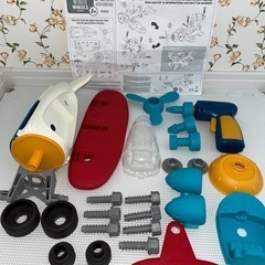 【説明書付】電動工具で組み立てヘリコプター 知育玩具の画像