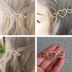 天使の羽エンジェルヘアピン②（新品）ゴールドの画像