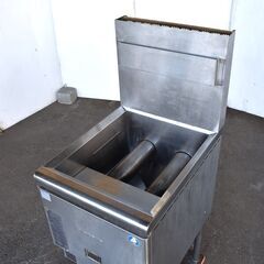 ≪yt1328ジ≫ 北沢産業 1槽式ガスフライヤー KFE-40N-T(天ぷら) 都市ガス用 油量18L 幅45cm 奥行60cm 動作未確認 現状品 60414-09の画像