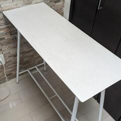 サンニード カウンターテーブル 幅98cm 収納付き ナチュラル...