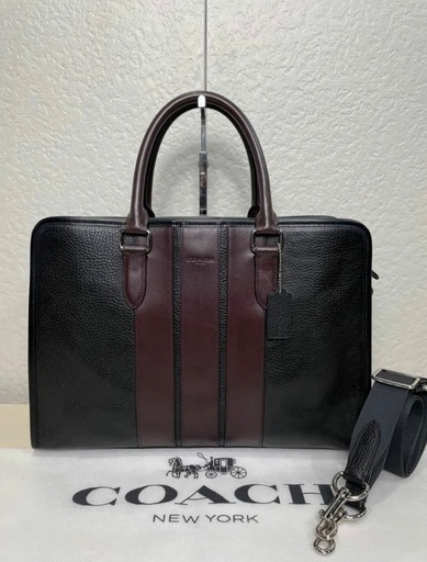 都内ならどこでも可　コーチ COACH メンズ　ビジネス 2way レザー バッグ　ショルダーバッグ　ブリーフケース