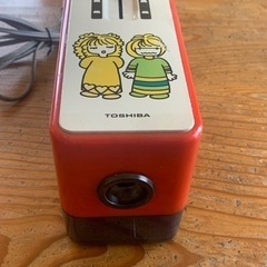 【昭和レトロ】　東芝　鉛筆削り機　実働